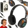 Sluchawki-bezprzewodowe-nauszne-Bluetooth-Gaming-Sport-czarne-174141 "Bluetooth" belaidės ausinės į ausis "Gaming Sport", juodos spalvos
