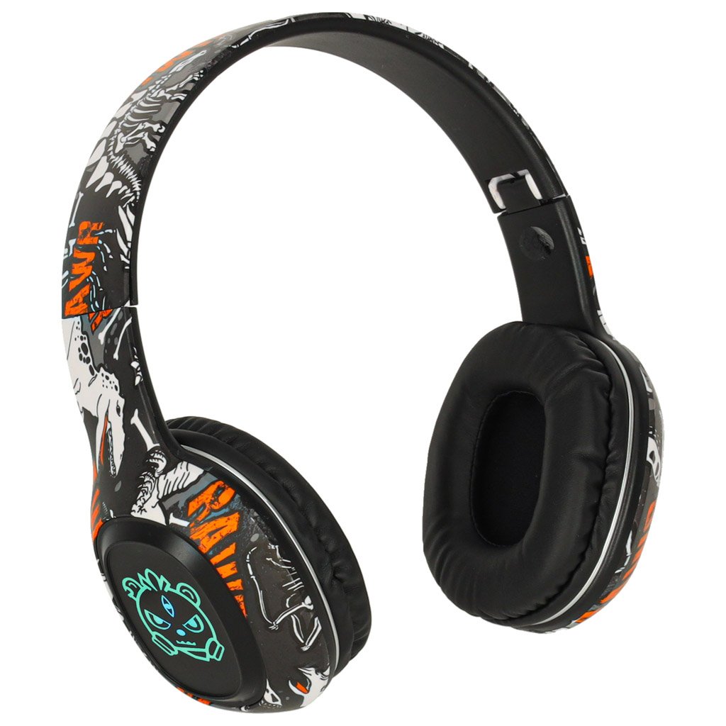 Sluchawki-bezprzewodowe-nauszne-Bluetooth-Gaming-Sport-czarne-174143 "Bluetooth" belaidės ausinės į ausis "Gaming Sport", juodos spalvos