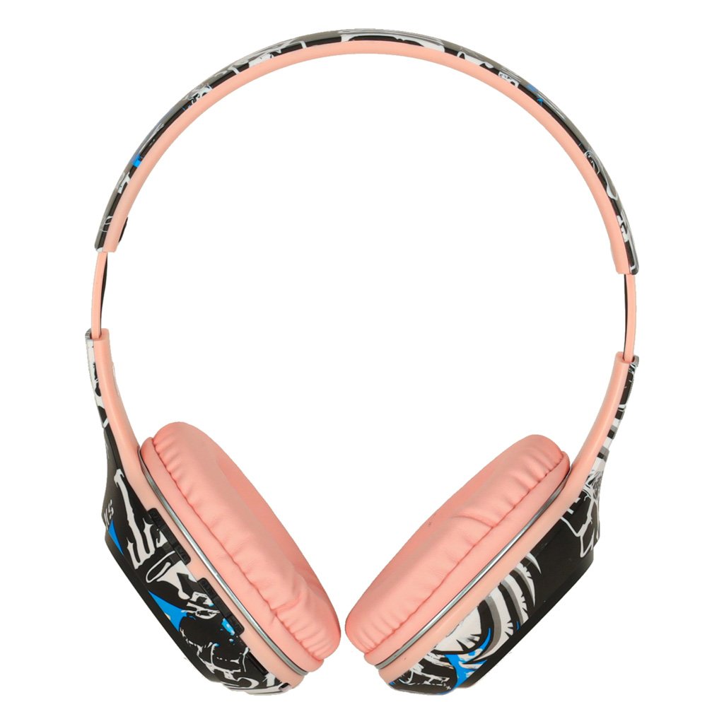 Sluchawki-bezprzewodowe-nauszne-Bluetooth-Gaming-Sport-rozowe-174157 "Bluetooth" belaidės ausinės į ausis "Gaming Sport" rožinės spalvos