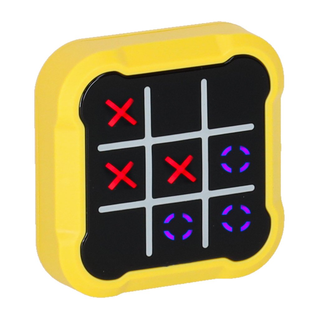 Kolko-krzyzyk-gra-elektroniczna-logiczna-tic-tac-toe-konsola-przenosna-zolta-174437 Kryžių ratas elektroninis galvosūkių žaidimas tic tac toe konsolė nešiojamas geltonas