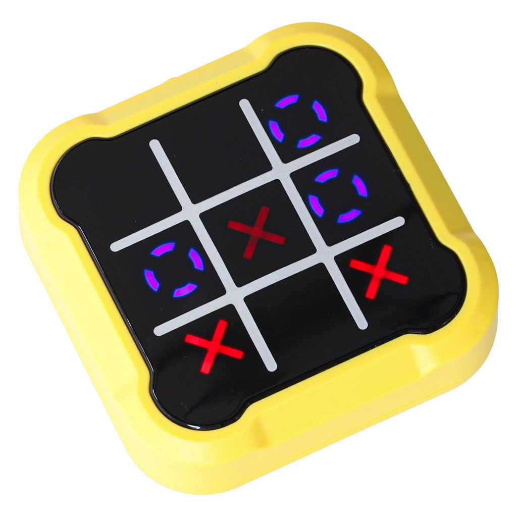 Kolko-krzyzyk-gra-elektroniczna-logiczna-tic-tac-toe-konsola-przenosna-zolta-174440 Kryžių ratas elektroninis galvosūkių žaidimas tic tac toe konsolė nešiojamas geltonas