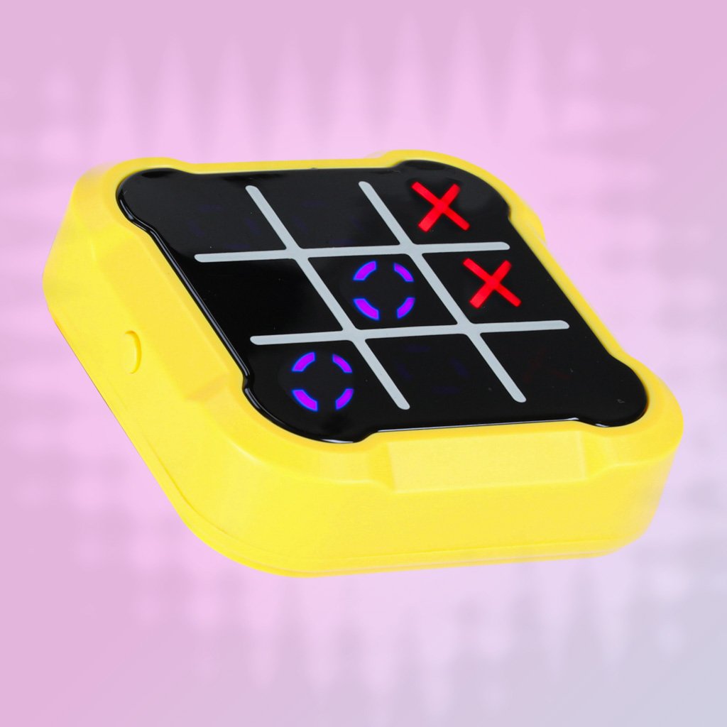 Kolko-krzyzyk-gra-elektroniczna-logiczna-tic-tac-toe-konsola-przenosna-zolta-174443 Kryžių ratas elektroninis galvosūkių žaidimas tic tac toe konsolė nešiojamas geltonas