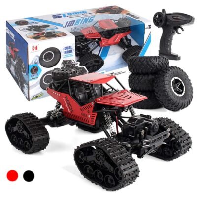 Samochod-RC-zdalnie-sterowany-Rock-Crawler-4x4-LHC012-auto-2w1-czerwony-138198 RC Rock Crawler 4x4 LHC012 automobilis 2in1 raudonas