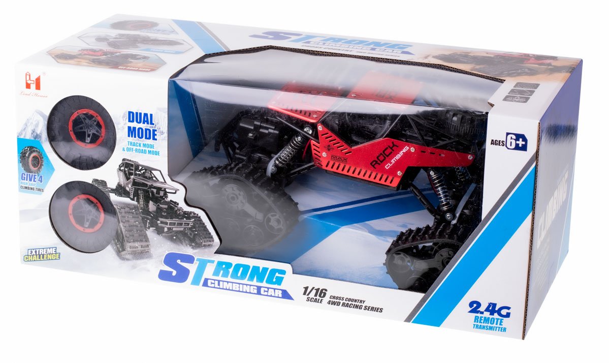 RC Rock Crawler 4x4 LHC012 automobilis 2in1 raudonas