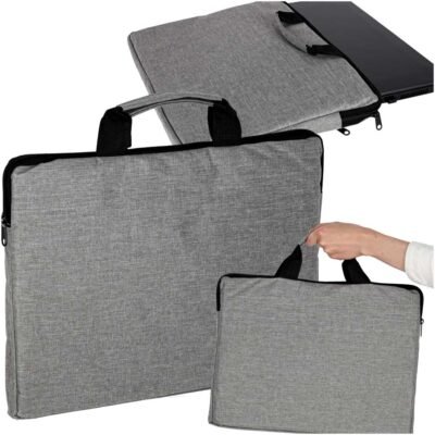 Torba-na-laptopa-15-6-cali-etui-pokrowiec-teczka-damska-meska-szara-174704 Nešiojamojo kompiuterio krepšys, pilkas