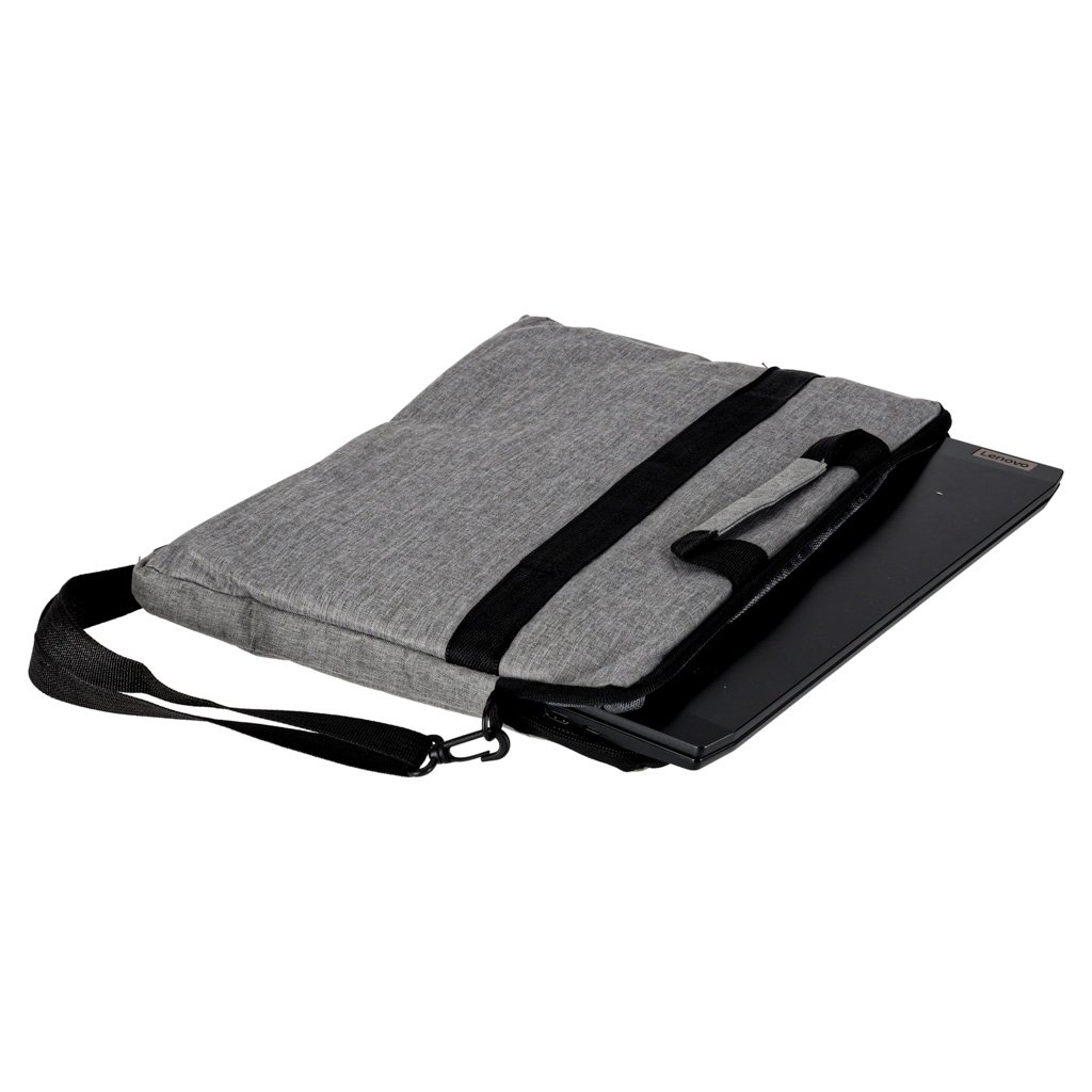 Torba-na-laptopa-15-6-cali-etui-pokrowiec-z-paskiem-teczka-damska-meska-mocna-szara-174717 Nešiojamojo kompiuterio krepšys su rankena, pilkas