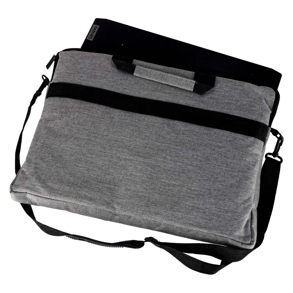 Torba-na-laptopa-15-6-cali-etui-pokrowiec-z-paskiem-teczka-damska-meska-mocna-szara-174718 Nešiojamojo kompiuterio krepšys su rankena, pilkas