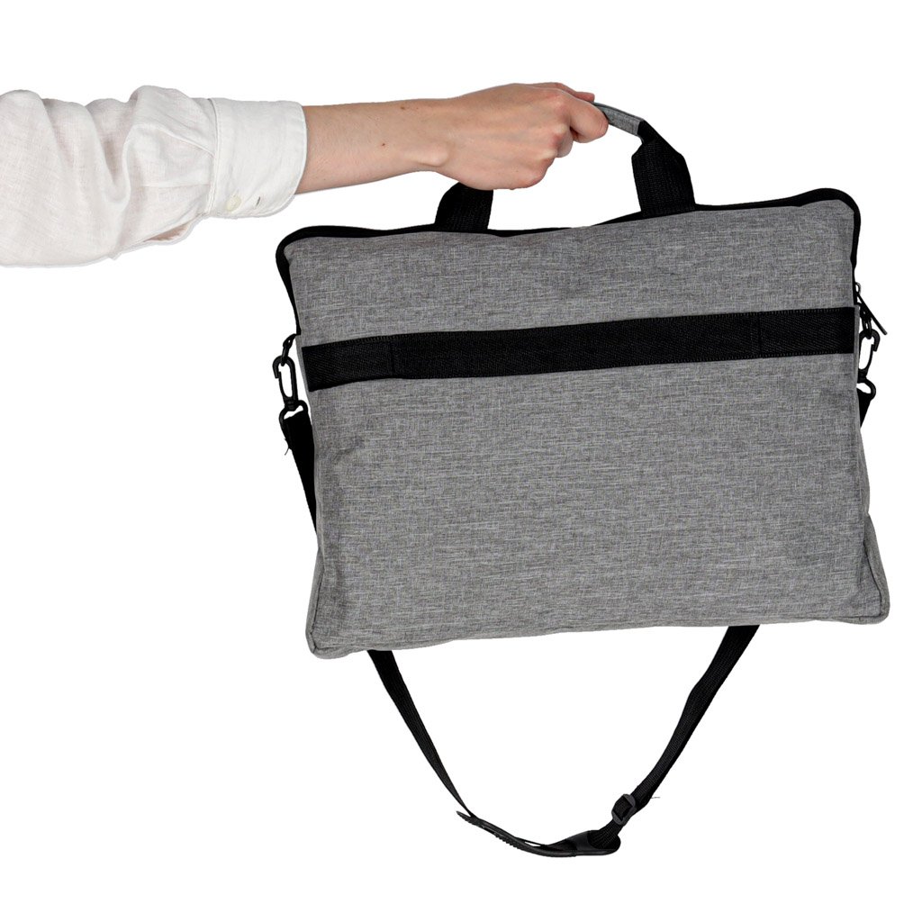 Torba-na-laptopa-15-6-cali-etui-pokrowiec-z-paskiem-teczka-damska-meska-mocna-szara-174719 Nešiojamojo kompiuterio krepšys su rankena, pilkas