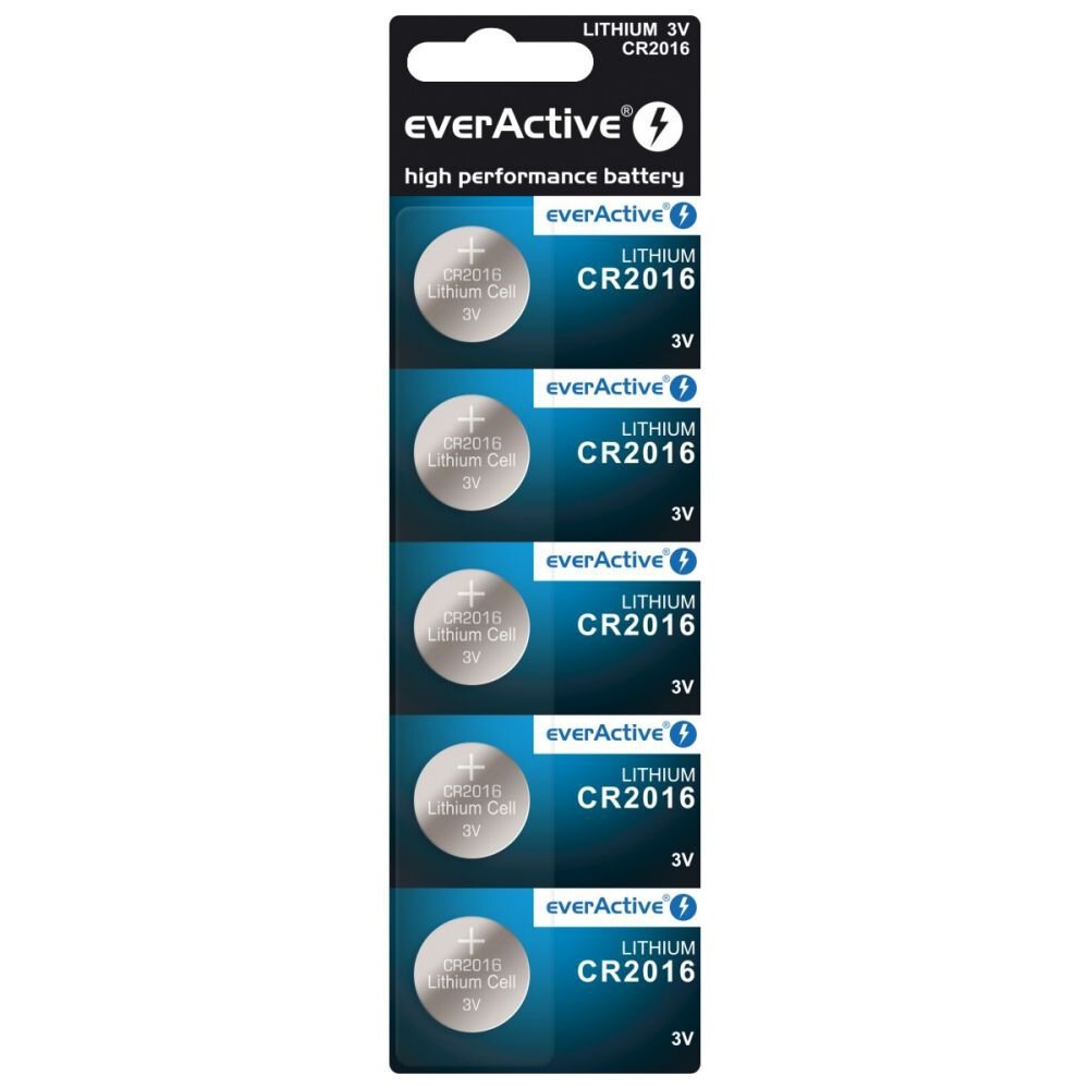 Bateria-everActive-litowa-CR2016-blister-5szt-896592 Silikoninė krašto apsaugos juosta 1 m