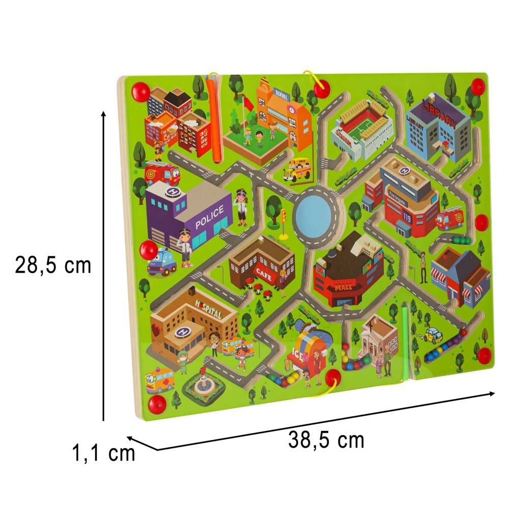 Gra-labirynt-magnetyczna-planszowa-drewniana-do-podrozy-duze-miasto-2-graczy-172248 Magnetinis medinės lentos labirinto žaidimas kelionėms dideliame mieste 2 žaidėjams