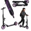 Trike Fix miesto motoroleris sulankstomas 200 mm ratai juodai violetinės spalvos
