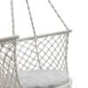 Sodo sūpynės "Stork's nest" su atlošu pilkos spalvos 80 cm 150 kg