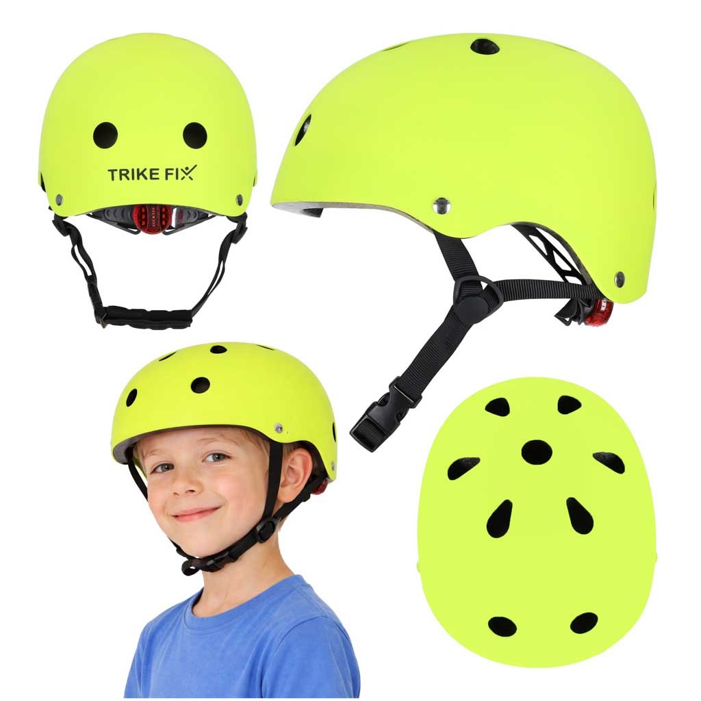 KX2814_2126635 Trike Fix vaikiškas dviratininko šalmas reguliuojamas LED M 55-58cm mėlynas