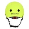 Trike Fix vaikiškas dviratininko šalmas reguliuojamas LED S 48-54cm ryškiai žalias