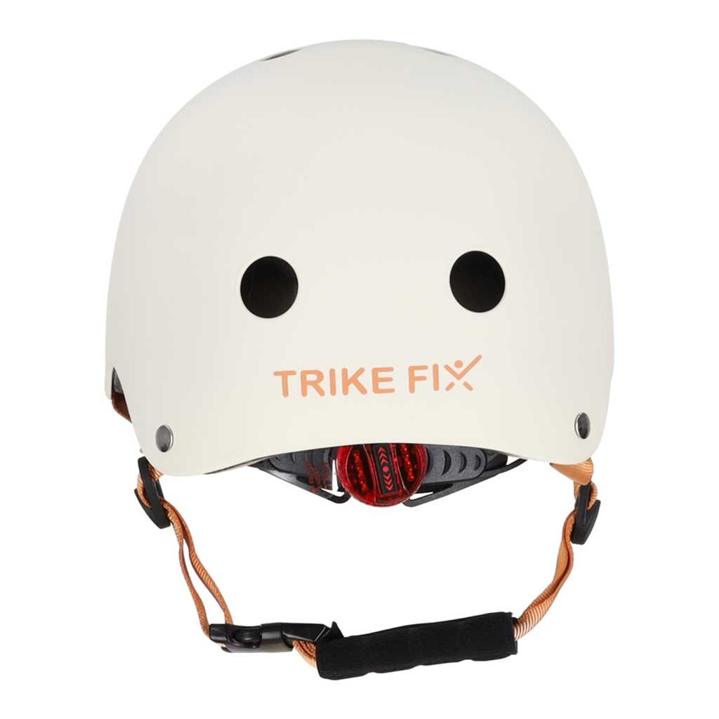 KX2814_5126669 Trike Fix vaikiškas dviratininko šalmas reguliuojamas LED S 48-54cm smėlio spalvos