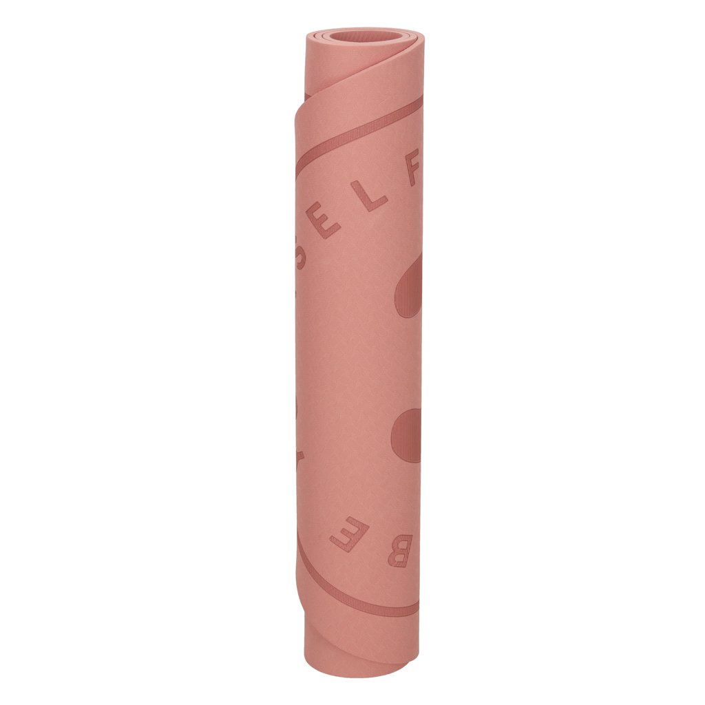KX3316_1111418 Jogos šokinėjimo treniruočių kilimėlis garso izoliacija, neslystantis 127x63x0,6 cm rožinis