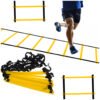 KX521282765 Koordinacinės gimnastikos treniruočių kopėčios geltonos spalvos