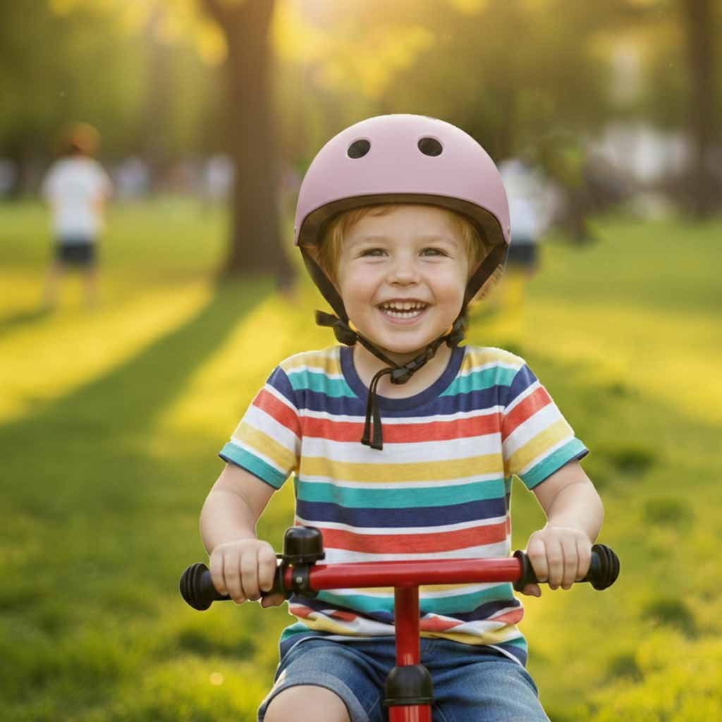 Kask-rowerowy-dla-dziecka-Trike-Fix-dzieciecy-regulowany-LED-M-55-58cm-fioletowy-182124 Trike Fix vaikiškas dviratininko šalmas reguliuojamas LED M 55-58cm violetinės spalvos