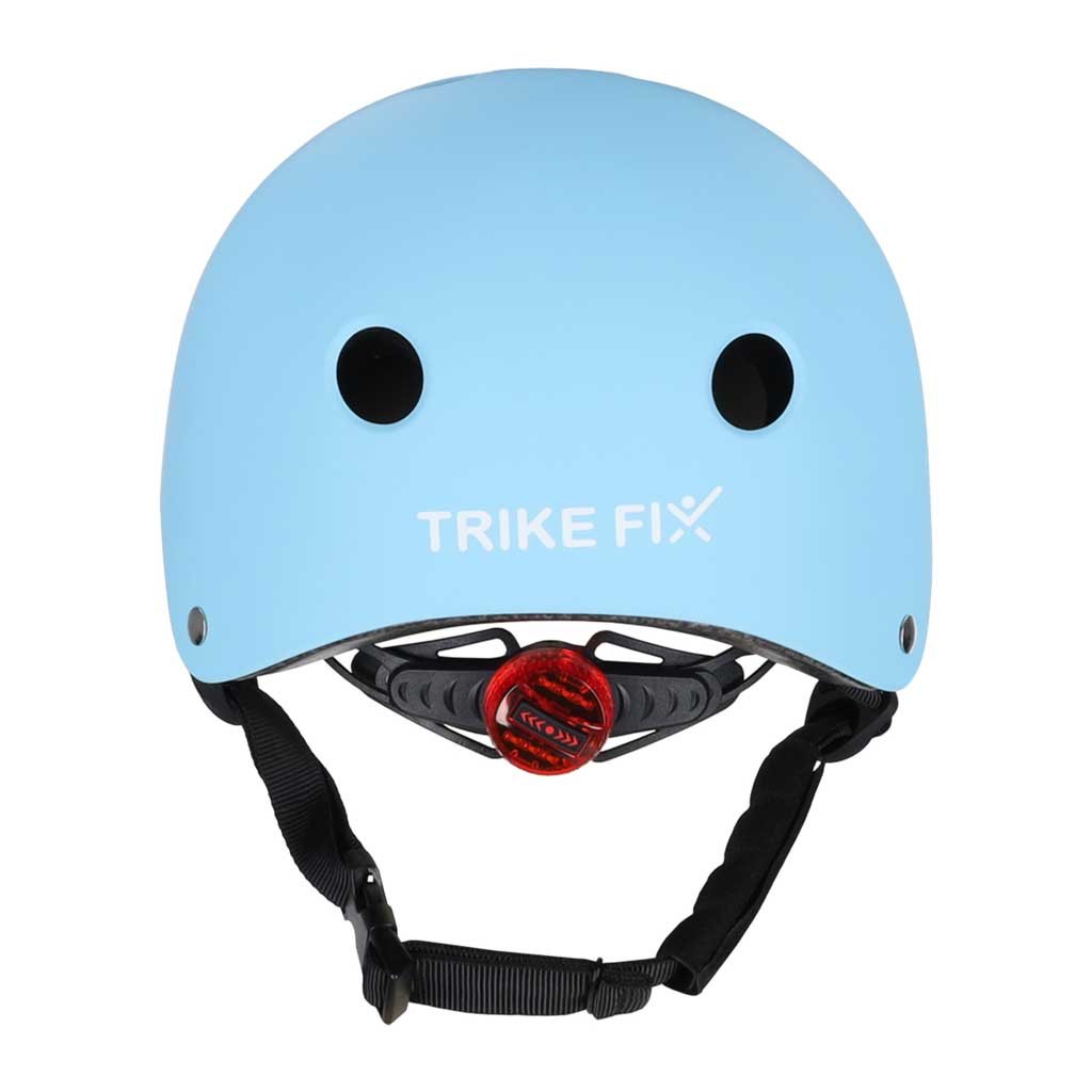 Trike Fix vaikiškas dviratininko šalmas reguliuojamas LED M 55-58cm mėlynas