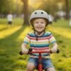 Kask-rowerowy-dla-dziecka-Trike-Fix-dzieciecy-regulowany-LED-M-55-58cm-szary-ciemny-182131 Trike Fix vaikiškas dviratininko šalmas reguliuojamas LED M 55-58cm tamsiai pilkas