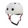Trike Fix vaikiškas dviratininko šalmas reguliuojamas LED S 48-54cm baltas