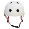 Trike Fix vaikiškas dviratininko šalmas reguliuojamas LED S 48-54cm baltas