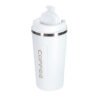 LED kelioninis puodelis su kandikliu 500ml, baltas