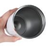 LED kelioninis puodelis su kandikliu 500ml, baltas
