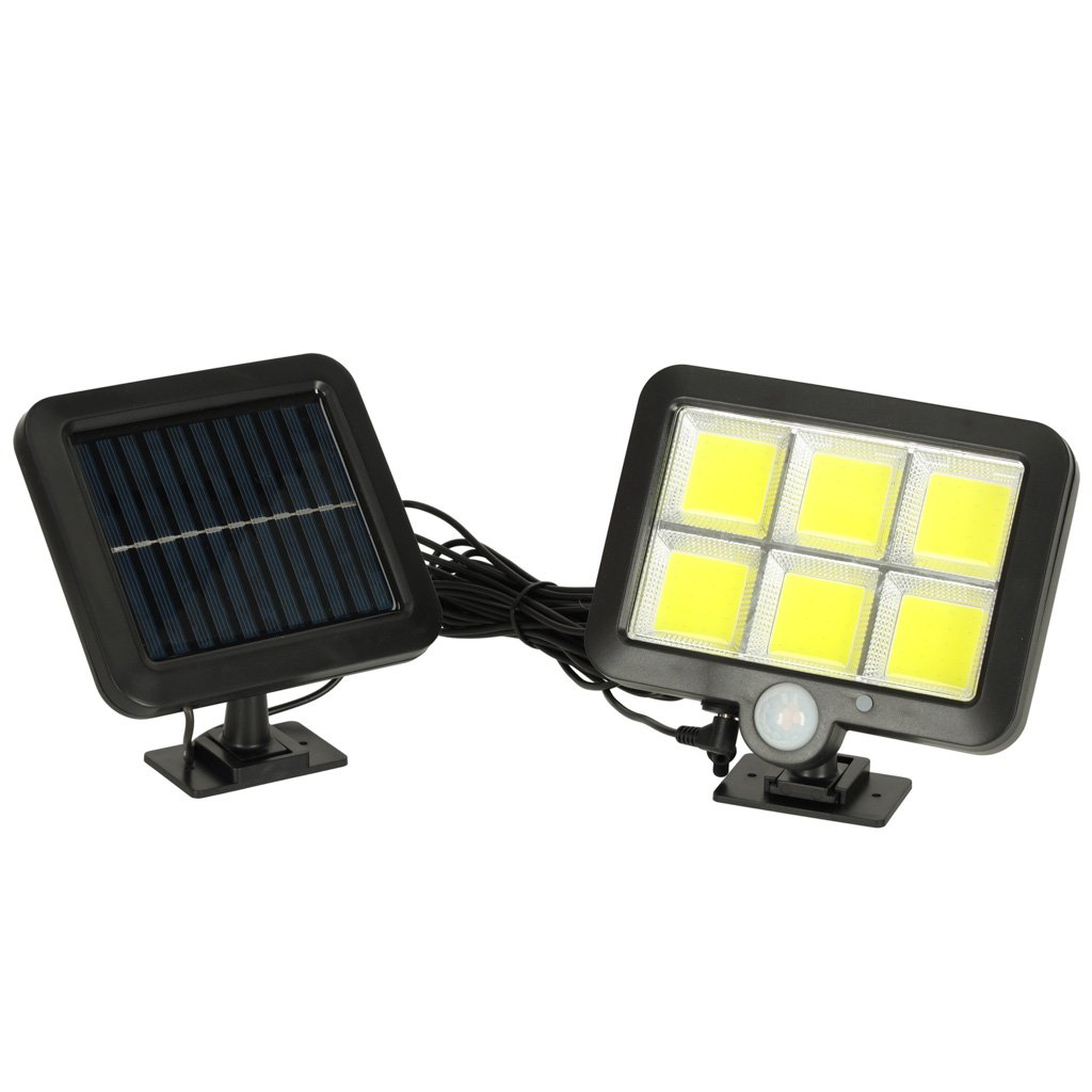 Lampa-solarna-czujnik-ruchu-i-zmierzchu-120-LED-171676 Saulės judesio ir sutemų jutiklio lempa 120 LED