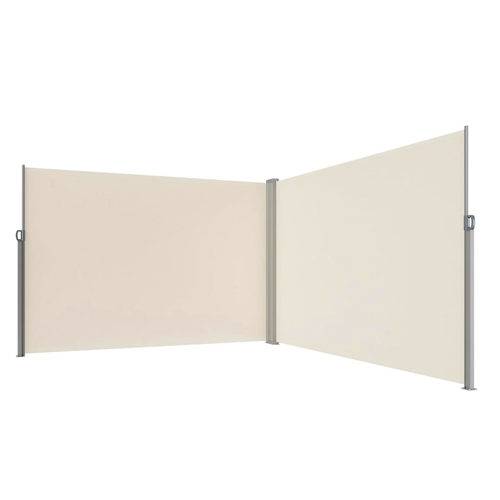 Markiza-narozna-boczna-tarasowa-LUARO-parawan-zwijany-180-x-600-cm-bezowy-182546 LUARO kampinė šoninė terasos markizė su ištraukiamu ekranu 180 x 620 cm, smėlio spalvos