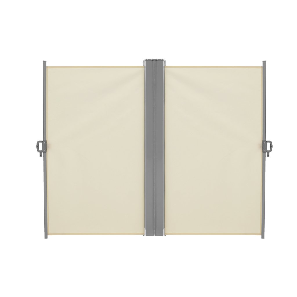 Markiza-narozna-boczna-tarasowa-LUARO-parawan-zwijany-180-x-600-cm-bezowy-182549 LUARO kampinė šoninė terasos markizė su ištraukiamu ekranu 180 x 620 cm, smėlio spalvos