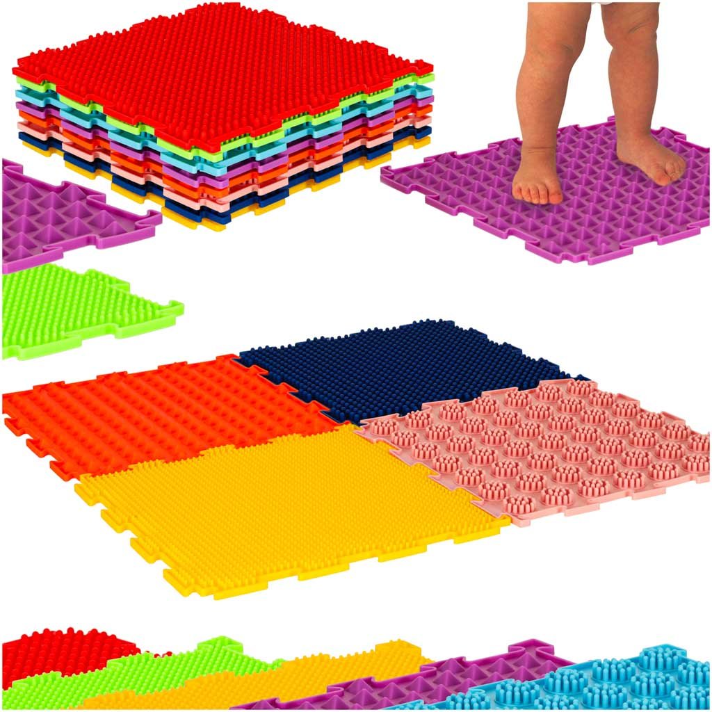 Mata-sensoryczne-puzzle-montessori-do-masazu-stop-8-elementow-171912 Karuselės žvaigždžių dizaino lopšinės mėlynos + nuotolinio valdymo pultas
