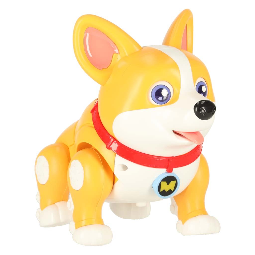 Šuo šuo interaktyvus robotas Corgi šviečiančios ausys muzika
