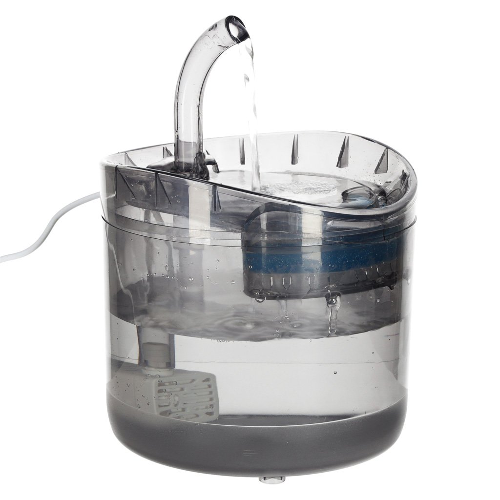Gertuvė šunims ir katėms automatinė USB gertuvė 1,8 l valymo filtras