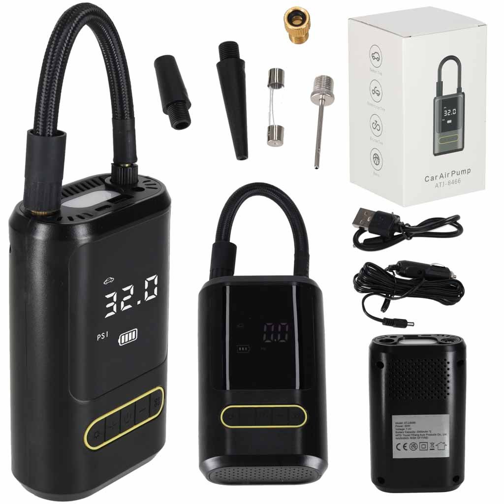 Pompka-rowerowa-elektryczna-samochodowa-powerbank-USB-179967 Koordinacinės gimnastikos treniruočių kopėčios geltonos spalvos