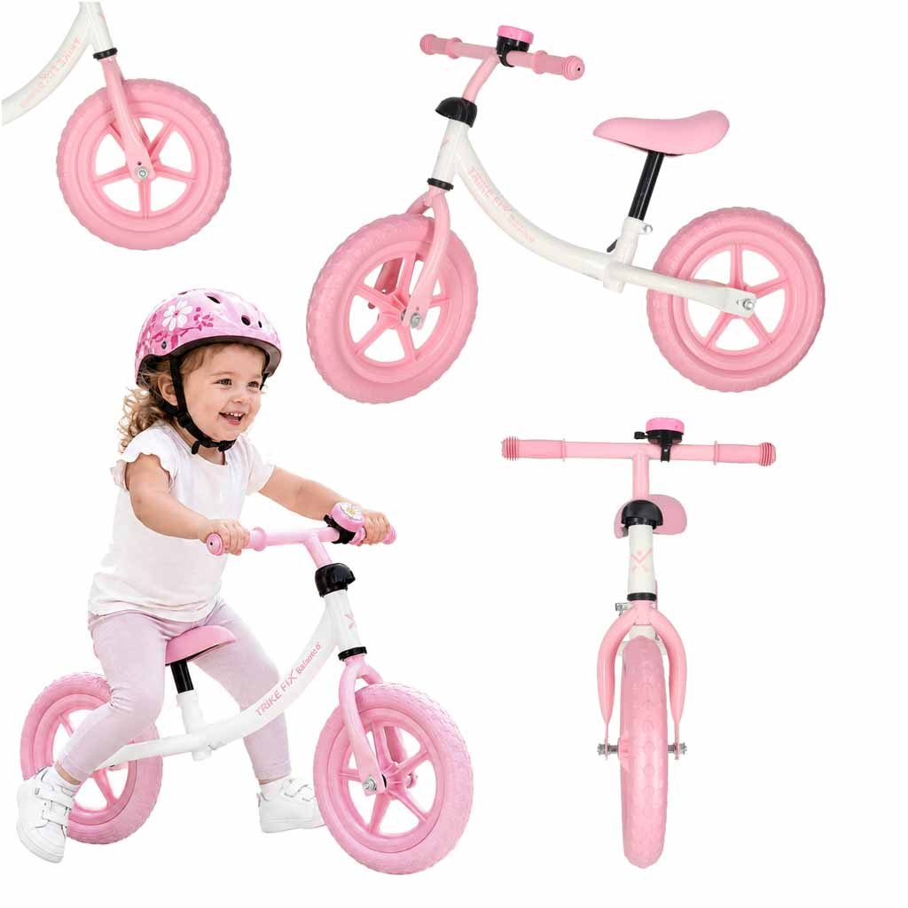 Rowerek-biegowy-Trike-Fix-Balance-z-dzwonkiem-rozowy-186863 Trike Fix Balance krosinis dviratis su žaliu varpeliu