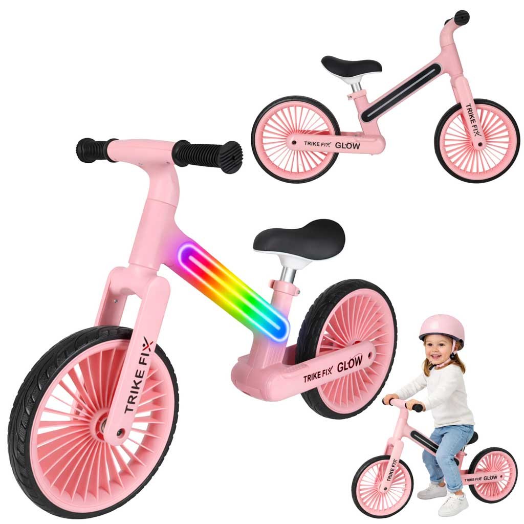 Rowerek-biegowy-Trike-Fix-Glow-LED-rozowy-181629 Koordinacinės gimnastikos treniruočių kopėčios geltonos spalvos