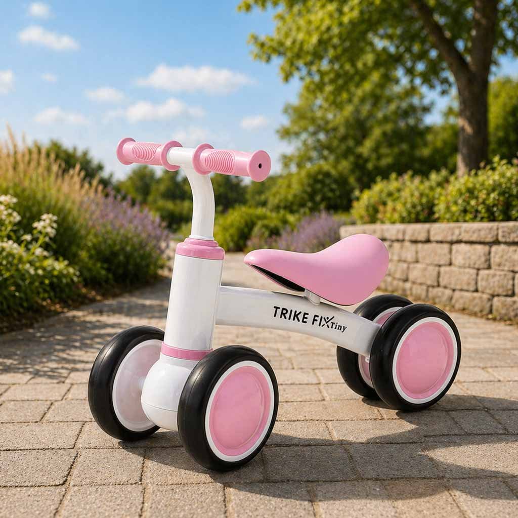 Rowerek-biegowy-Trike-Fix-Tiny-V2-rower-jezdzik-rozowy-186592 Trike Fix Tiny V2 krosinis dviratis rožinės spalvos