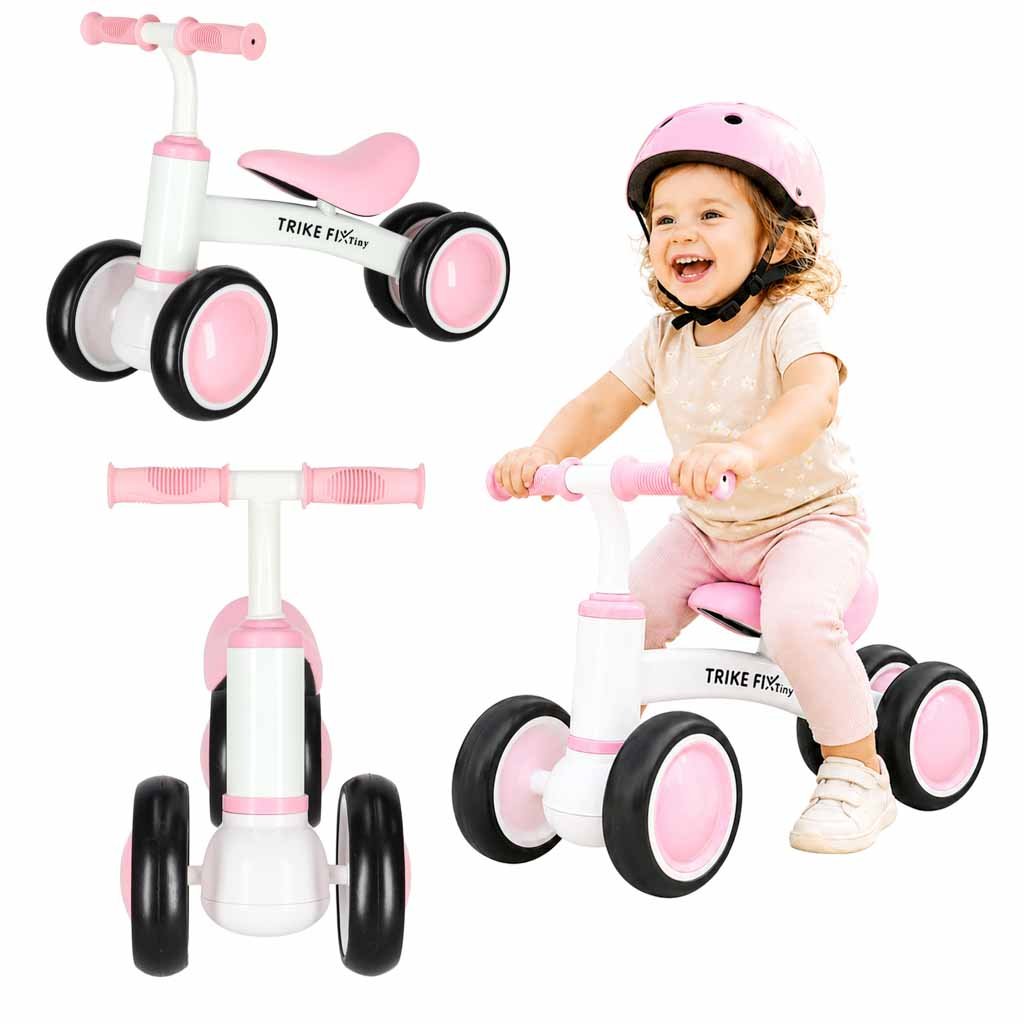 Rowerek-biegowy-Trike-Fix-Tiny-V2-rower-jezdzik-rozowy-186594 Trike Fix Tiny V2 krosinis dviratis rožinės spalvos