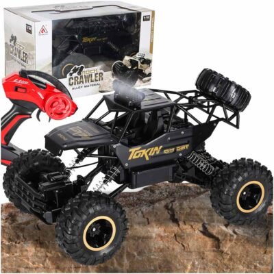 Samochod-zdalnie-sterowany-na-pilota-RC-Rock-Crawler-1-12-4WD-METAL-czarny-177431 RC automobilis Rock Crawler 1:12 4WD METAL juodas