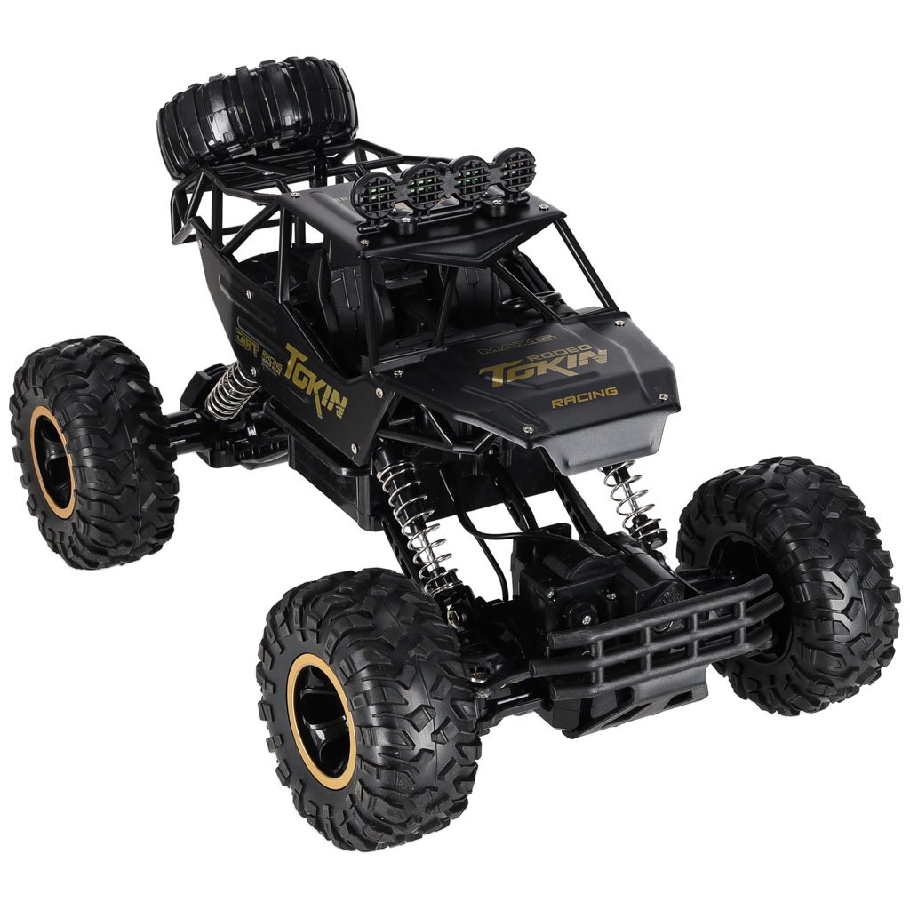 Samochod-zdalnie-sterowany-na-pilota-RC-Rock-Crawler-1-12-4WD-METAL-czarny-177432 RC automobilis Rock Crawler 1:12 4WD METAL juodas