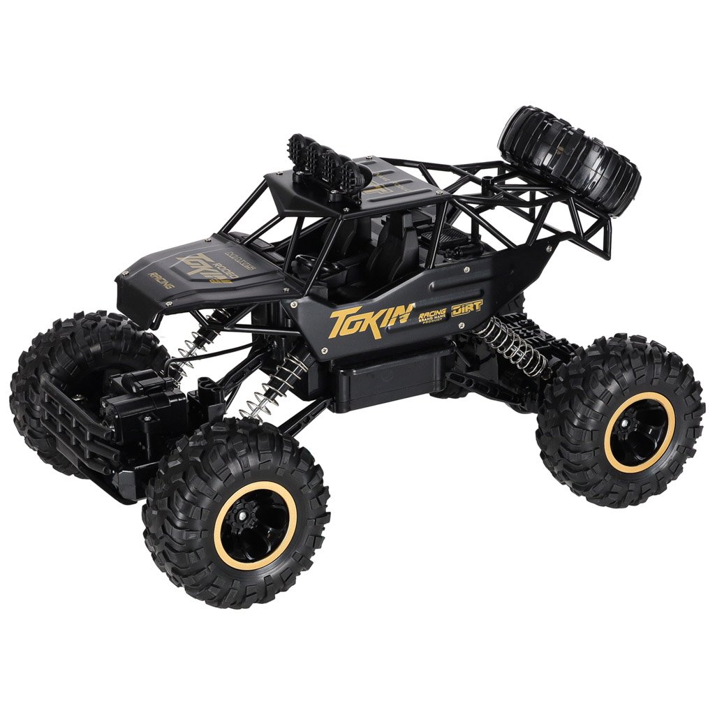 Samochod-zdalnie-sterowany-na-pilota-RC-Rock-Crawler-1-12-4WD-METAL-czarny-177433 RC automobilis Rock Crawler 1:12 4WD METAL juodas