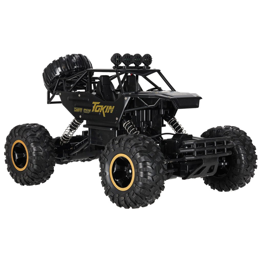 Samochod-zdalnie-sterowany-na-pilota-RC-Rock-Crawler-1-12-4WD-METAL-czarny-177437 RC automobilis Rock Crawler 1:12 4WD METAL juodas