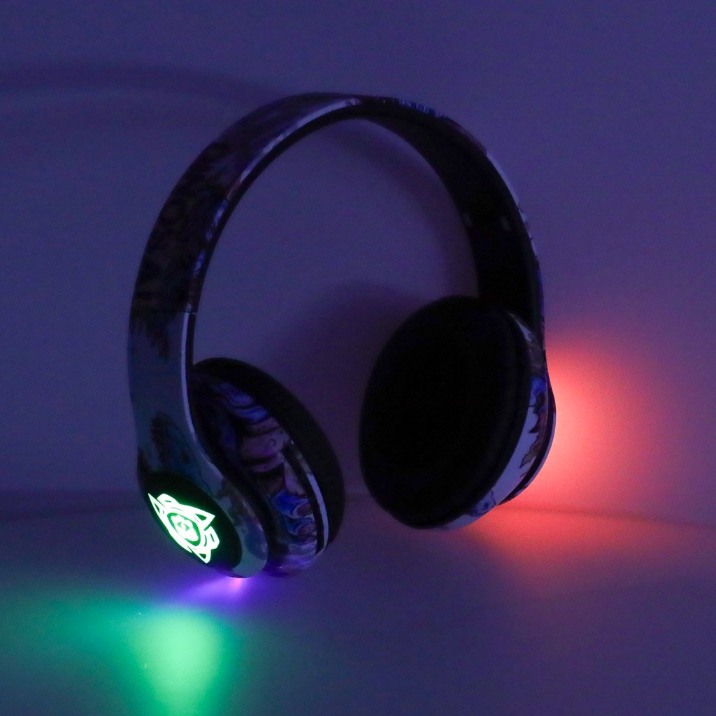 Sluchawki-bezprzewodowe-nauszne-Bluetooth-RGB-Gaming-Sport-150mAh-175632 "Bluetooth RGB Gaming Sport" 150mAh belaidės ausinės į ausis