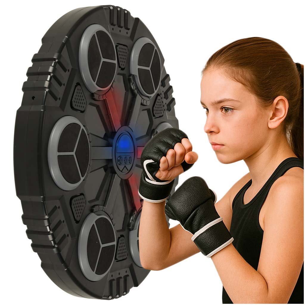 Tarcza-bokserska-treningowa-na-sciane-trenazer-muzyka-Bluetooth-LED-USB-173668 Boksininkų skydas sieninis treniruoklis muzika "Bluetooth" LED USB
