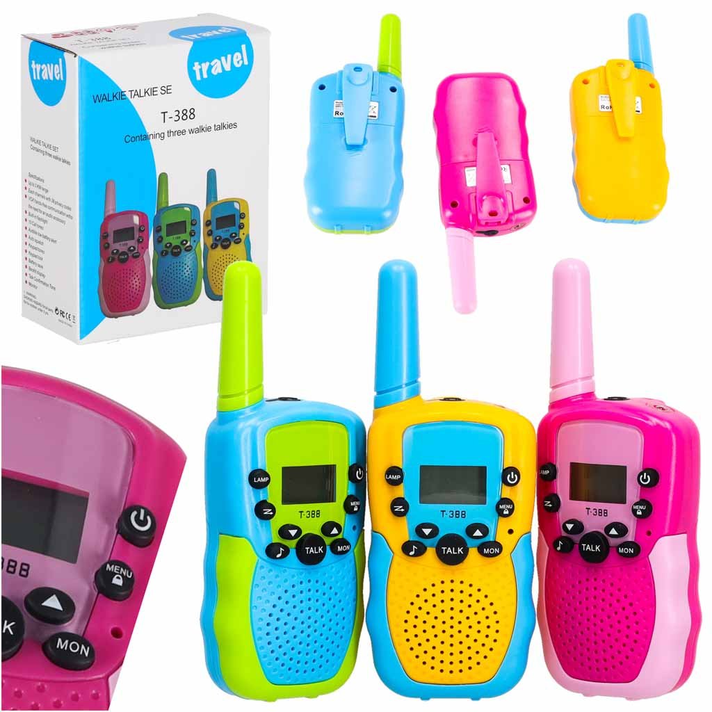 Walkie-talkie-krotkofalowka-dla-dzieci-zestaw-3-sztuki-183932 Vaikams skirtas 3 dalių rinkinys "Walkie Talkie Walkie
