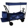 Wozek-transportowy-LUARO-plazowy-skladany-z-daszkiem-i-siatka-120l-granatowy-184384 LUARO paplūdimio transportavimo vežimėlis sulankstomas su stogeliu ir tinkleliu tamsiai mėlyna