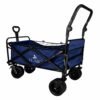 Wozek-transportowy-LUARO-plazowy-skladany-z-daszkiem-i-siatka-120l-granatowy-184426 LUARO paplūdimio transportavimo vežimėlis sulankstomas su stogeliu ir tinkleliu tamsiai mėlyna