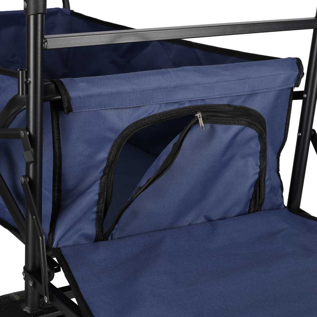 Wozek-transportowy-LUARO-plazowy-skladany-z-daszkiem-i-siatka-granatowy-183982 LUARO paplūdimio transportavimo vežimėlis sulankstomas su stogeliu ir tinkleliu tamsiai mėlyna