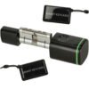Zamek-elektroniczny-SMART-wkladka-inteligentna-do-drzwi-odcisk-palca-bluetooth-175287 Durų spynos pirštų atspaudų cilindras juodas